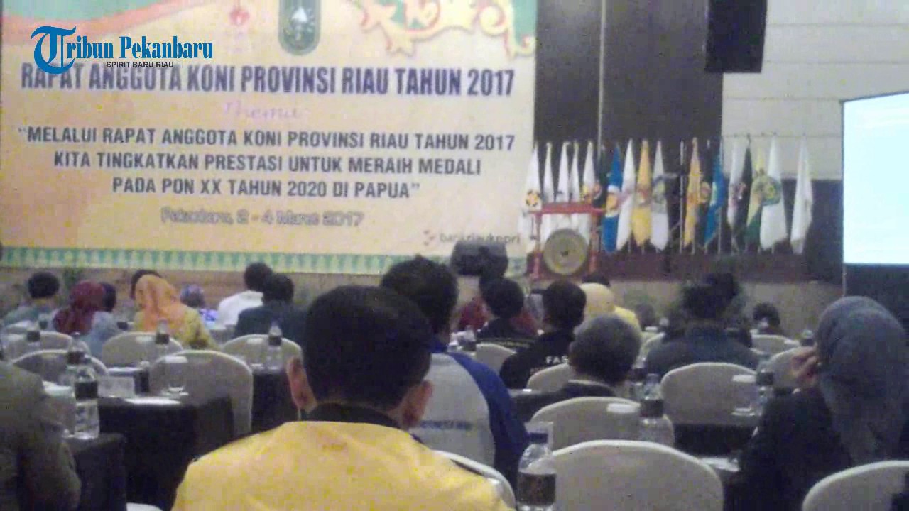 Rapat Anggota KONI Riau Dihadiri Gubernur Riau