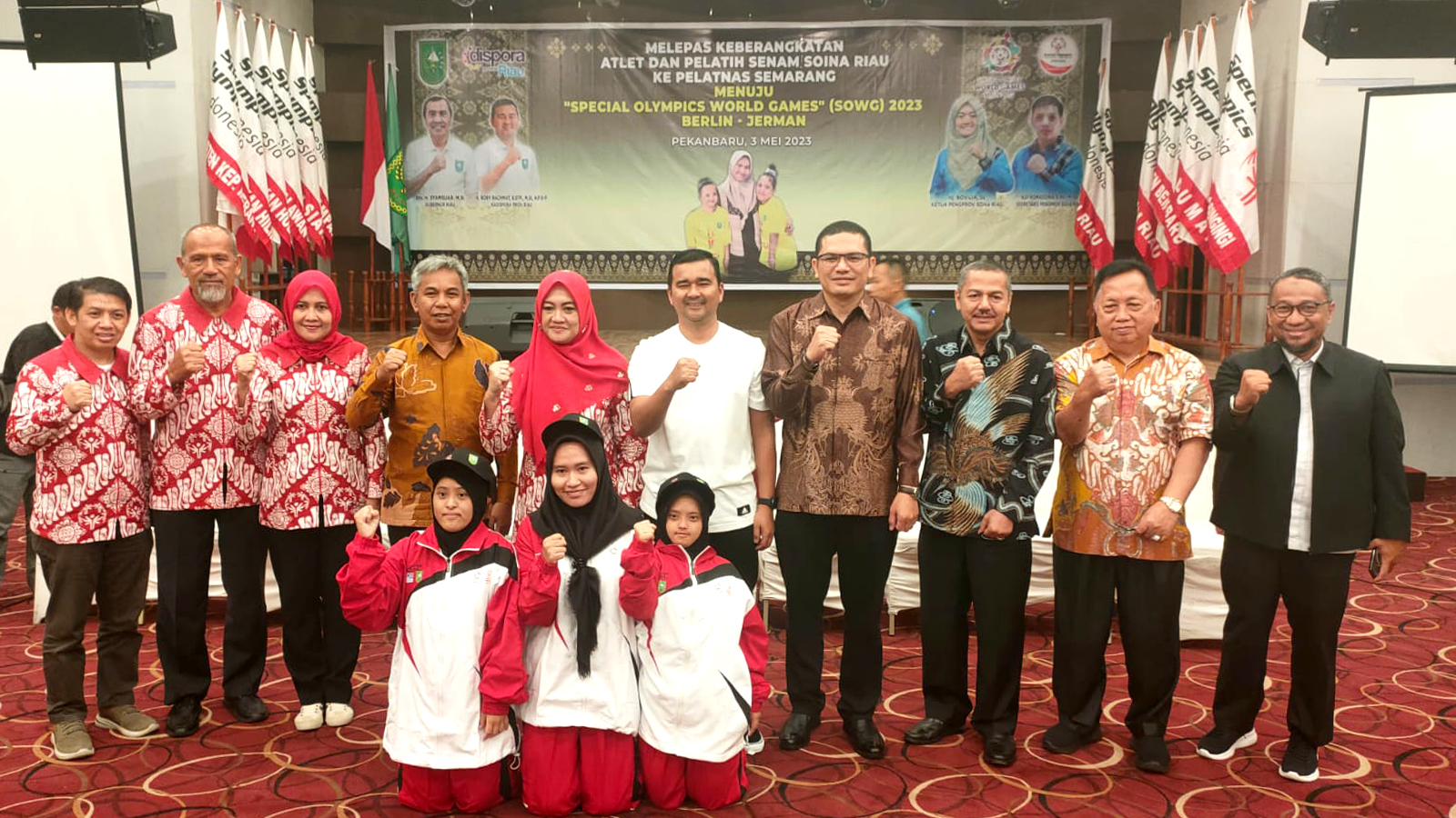 Dilepas Kadispora, Atlet SOIna Riau Khairani Dan Nur Hazizah Bertekad Rebut Juara 1