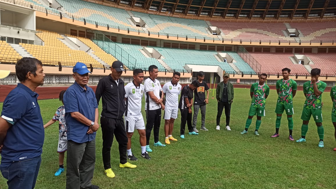 KONI Riau Tinjau Tim Sepakbola Pelatda Porwil, Harapkan Lolos PON Aceh-Sumut