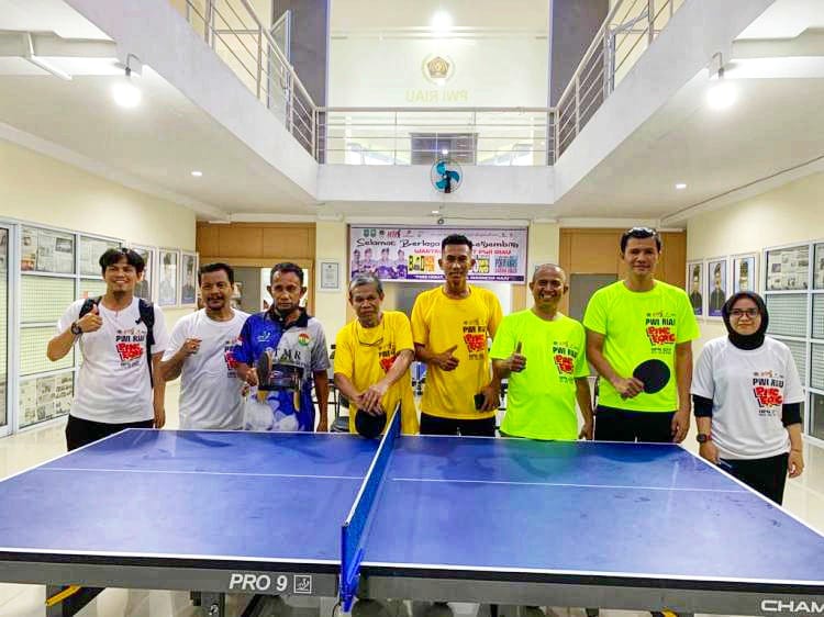 PWI Riau Kembali Gelar Pingpong Championship V Meriahkan HPN dan HUT PWI ke-77